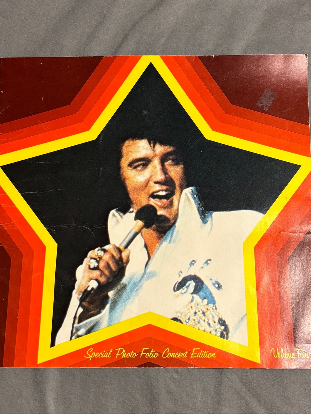 Vintage 70’si Elvis Concert Photo Book